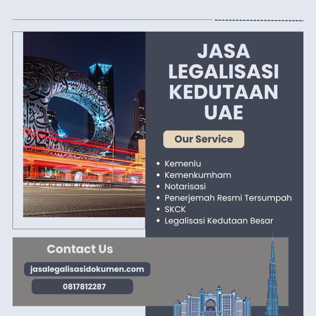 Jasa Legalisasi Kedutaan UAE