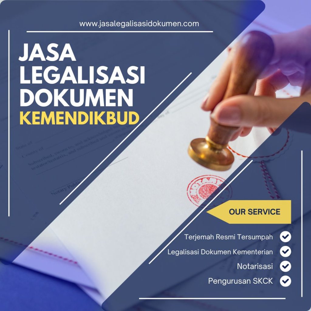 Jasa Legalisasi Dokumen Kemendikbud