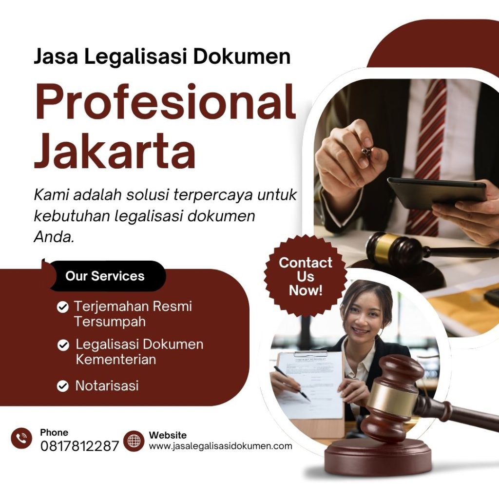 Jasa Legalisasi Dokumen Profesional Jakarta