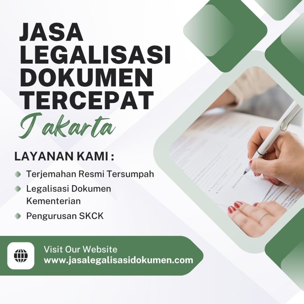Jasa Legalisasi Dokumen Tercepat Jakarta