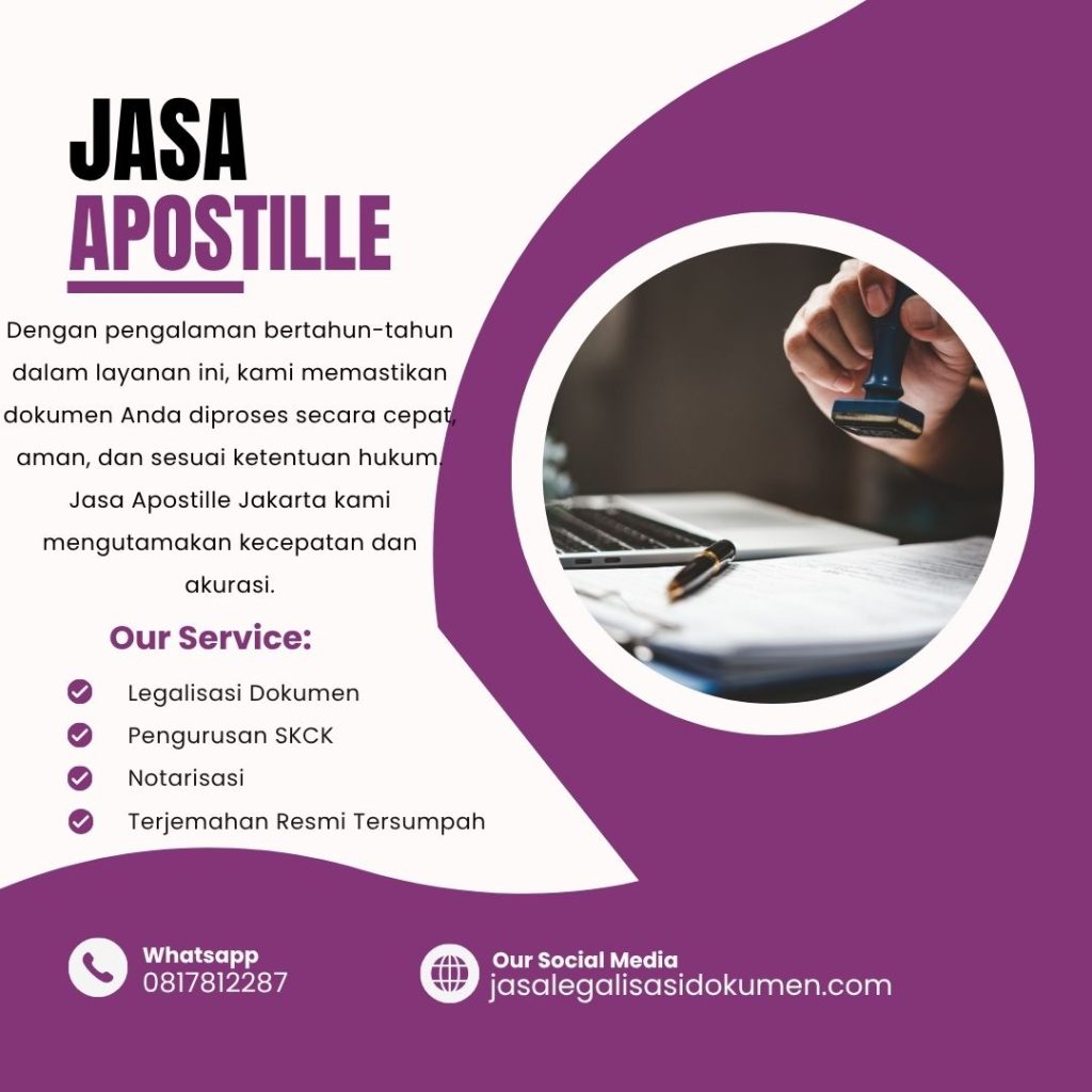Jasa Apostille Terpercaya Jakarta