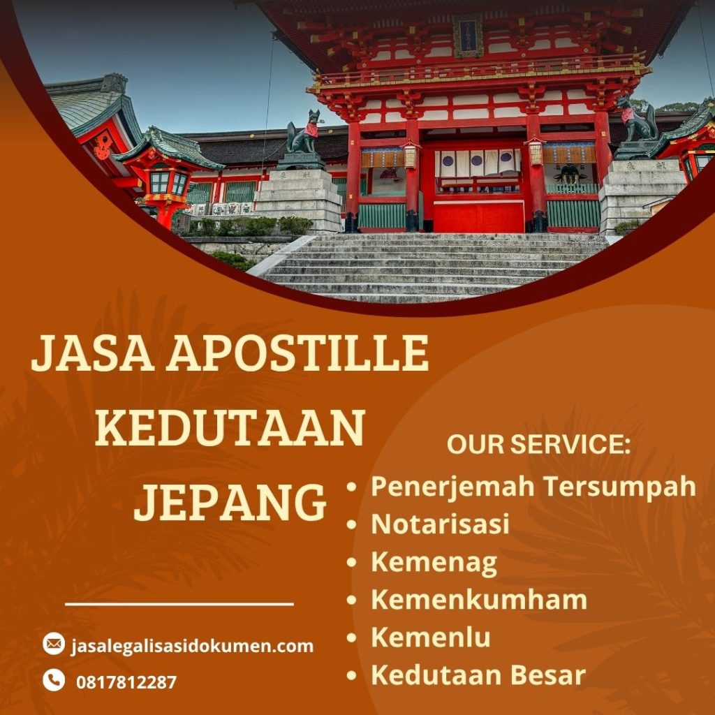 Jasa Apostille Kedutaan Jepang